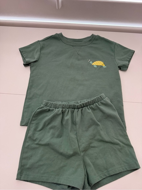 cloud island Other - cloud island Sage Green Baby Tee and Shorts Set